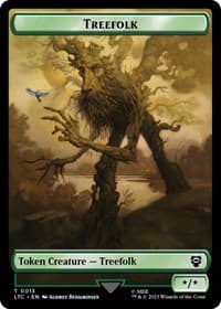 Treefolk // Food (0009) Double-Sided Token - Commander: The Lord of the Rings: Tales of Middle-earth - Magic: The Gathering card
