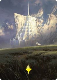 Minas Tirith Art Card (Gold-Stamped Signature) - Art Series: Universes Beyond: The Lord of the Rings: Tales of Middle-earth - Magic: The Gathering card