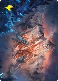 Mountain Art Card (Gold-Stamped Signature) - Art Series: Universes Beyond: The Lord of the Rings: Tales of Middle-earth - Magic: The Gathering card