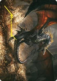 Cavern-Hoard Dragon Art Card (Gold-Stamped Signature) - Art Series: Universes Beyond: The Lord of the Rings: Tales of Middle-earth - Magic: The Gathering card