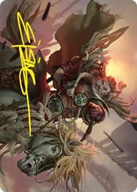 Eomer of the Riddermark Art Card (Gold-Stamped Signature) - Art Series: Universes Beyond: The Lord of the Rings: Tales of Middle-earth - Magic: The Gathering card