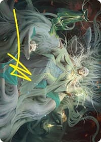 Galadriel, Gift-Giver Art Card (Gold-Stamped Signature) - Art Series: Universes Beyond: The Lord of the Rings: Tales of Middle-earth - Magic: The Gathering card