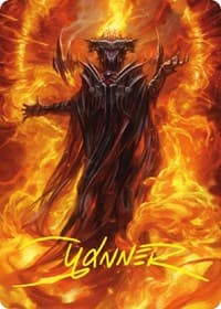 Sauron, the Dark Lord Art Card (Gold-Stamped Signature) - Art Series: Universes Beyond: The Lord of the Rings: Tales of Middle-earth - Magic: The Gathering card