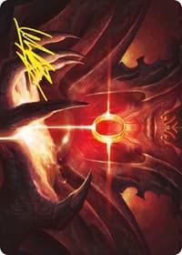 Sol Ring Art Card (Gold-Stamped Signature) - Art Series: Universes Beyond: The Lord of the Rings: Tales of Middle-earth - Magic: The Gathering card