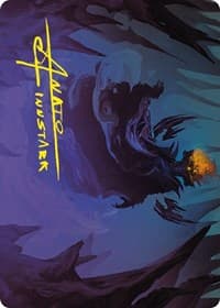 Sauron, the Necromancer Art Card (Gold-Stamped Signature) - Art Series: Universes Beyond: The Lord of the Rings: Tales of Middle-earth - Magic: The Gathering card