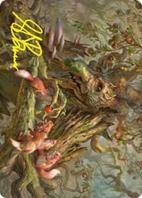 Generous Ent Art Card (Gold-Stamped Signature) - Art Series: Universes Beyond: The Lord of the Rings: Tales of Middle-earth - Magic: The Gathering card