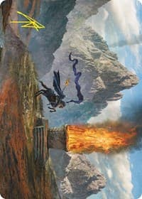 Call for Aid Art Card (Gold-Stamped Signature) - Art Series: Universes Beyond: The Lord of the Rings: Tales of Middle-earth - Magic: The Gathering card