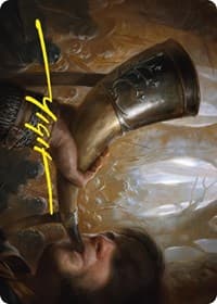 Horn of Gondor Art Card (Gold-Stamped Signature) - Art Series: Universes Beyond: The Lord of the Rings: Tales of Middle-earth - Magic: The Gathering card