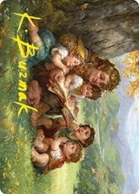 Samwise Gamgee Art Card (19/81) (Gold-Stamped Signature) - Art Series: Universes Beyond: The Lord of the Rings: Tales of Middle-earth - Magic: The Gathering card