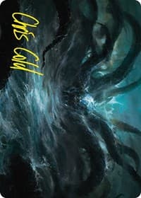 The Watcher in the Water Art Card (Gold-Stamped Signature) - Art Series: Universes Beyond: The Lord of the Rings: Tales of Middle-earth - Magic: The Gathering card