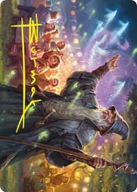 Gandalf, Friend of the Shire Art Card (Gold-Stamped Signature) - Art Series: Universes Beyond: The Lord of the Rings: Tales of Middle-earth - Magic: The Gathering card