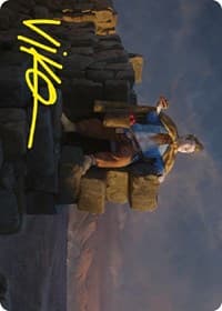 Pippin, Warden of Isengard Art Card (Gold-Stamped Signature) - Art Series: Universes Beyond: The Lord of the Rings: Tales of Middle-earth - Magic: The Gathering card