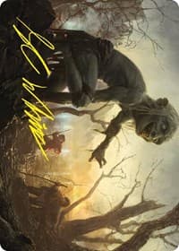 Smeagol, Helpful Guide Art Card (Gold-Stamped Signature) - Art Series: Universes Beyond: The Lord of the Rings: Tales of Middle-earth - Magic: The Gathering card