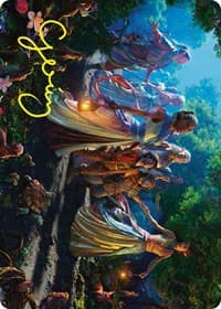 Realm Seekers Art Card (Gold-Stamped Signature) - Art Series: Universes Beyond: The Lord of the Rings: Tales of Middle-earth - Magic: The Gathering card