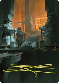 Mines of Moria Art Card (Gold-Stamped Signature) - Art Series: Universes Beyond: The Lord of the Rings: Tales of Middle-earth - Magic: The Gathering card