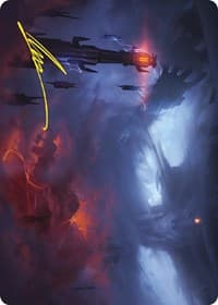 Shadow of the Enemy Art Card (Gold-Stamped Signature) - Art Series: Universes Beyond: The Lord of the Rings: Tales of Middle-earth - Magic: The Gathering card