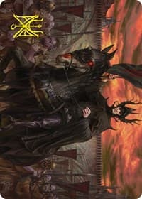 The Mouth of Sauron Art Card (Gold-Stamped Signature) - Art Series: Universes Beyond: The Lord of the Rings: Tales of Middle-earth - Magic: The Gathering card
