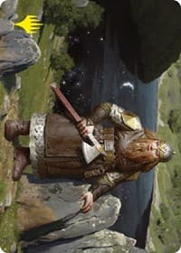 Mirrormere Guardian Art Card (Gold-Stamped Signature) - Art Series: Universes Beyond: The Lord of the Rings: Tales of Middle-earth - Magic: The Gathering card