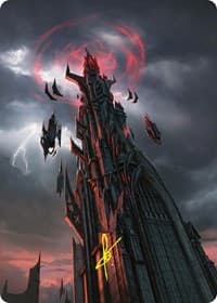 Barad-dur Art Card (Gold-Stamped Signature) - Art Series: Universes Beyond: The Lord of the Rings: Tales of Middle-earth - Magic: The Gathering card