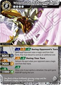 Winged Godmech Grand Woden - False Gods - Battle Spirits Saga card