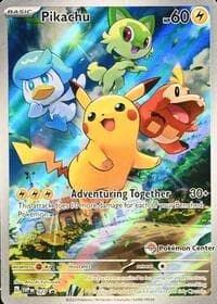 Pikachu - 027 (Pokemon Center Exclusive) - SV: Scarlet & Violet Promo Cards - Pokemon card