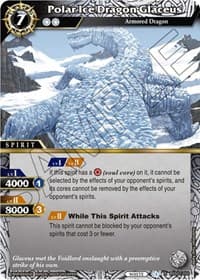 Polar Ice Dragon Glaceus - False Gods - Battle Spirits Saga card