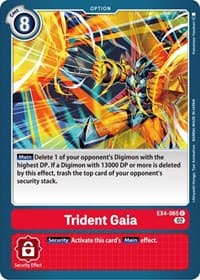 Trident Gaia - Alternative Being Booster - Digimon Card Game card