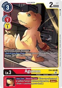 Agumon - EX4-005 - Alternative Being Booster - Digimon Card Game card