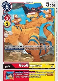 GeoGreymon - Alternative Being Booster - Digimon Card Game card