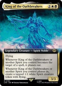 King of the Oathbreakers (Extended Art) (Surge Foil) - Universes Beyond: The Lord of the Rings: Tales of Middle-earth - Magic: The Gathering card
