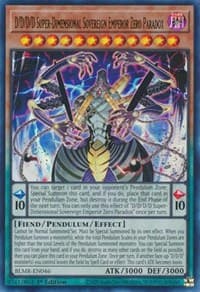 D/D/D/D Super-Dimensional Sovereign Emperor Zero Paradox - Battles of Legend: Monstrous Revenge - YuGiOh card