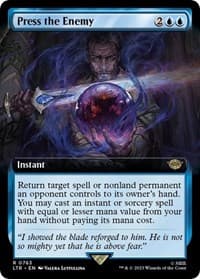 Press the Enemy (Extended Art) (Surge Foil) - Universes Beyond: The Lord of the Rings: Tales of Middle-earth - Magic: The Gathering card