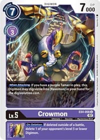 Crowmon - Alternative Being Booster - Digimon Card Game card