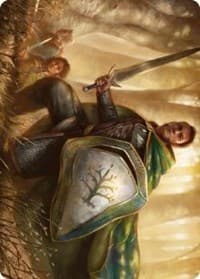Boromir, Warden of the Tower Art Card - Art Series: Universes Beyond: The Lord of the Rings: Tales of Middle-earth - Magic: The Gathering card