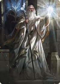 Gandalf the White Art Card - Art Series: Universes Beyond: The Lord of the Rings: Tales of Middle-earth - Magic: The Gathering card