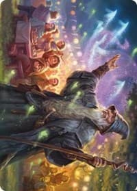 Gandalf, Friend of the Shire Art Card - Art Series: Universes Beyond: The Lord of the Rings: Tales of Middle-earth - Magic: The Gathering card
