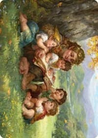 Samwise Gamgee Art Card (19/81) - Art Series: Universes Beyond: The Lord of the Rings: Tales of Middle-earth - Magic: The Gathering card