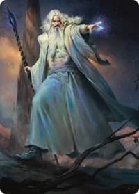 Saruman of Many Colors Art Card - Art Series: Universes Beyond: The Lord of the Rings: Tales of Middle-earth - Magic: The Gathering card