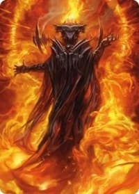 Sauron, the Dark Lord Art Card - Art Series: Universes Beyond: The Lord of the Rings: Tales of Middle-earth - Magic: The Gathering card