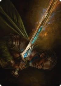 Anduril, Flame of the West Art Card - Art Series: Universes Beyond: The Lord of the Rings: Tales of Middle-earth - Magic: The Gathering card