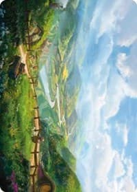 Plains Art Card - Art Series: Universes Beyond: The Lord of the Rings: Tales of Middle-earth - Magic: The Gathering card