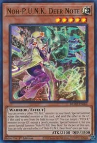 Noh-P.U.N.K. Deer Note - Battles of Legend: Monstrous Revenge - YuGiOh card