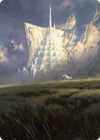 Minas Tirith Art Card - Art Series: Universes Beyond: The Lord of the Rings: Tales of Middle-earth - Magic: The Gathering card