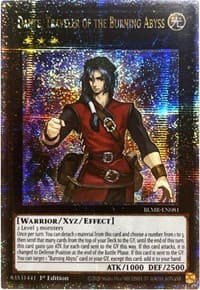 Dante, Traveler of the Burning Abyss (Quarter Century Secret Rare) - Battles of Legend: Monstrous Revenge - YuGiOh card
