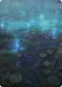 The Dead Marshes Art Card - Art Series: Universes Beyond: The Lord of the Rings: Tales of Middle-earth - Magic: The Gathering card