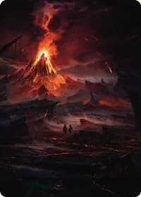 Valley of Gorgoroth Art Card - Art Series: Universes Beyond: The Lord of the Rings: Tales of Middle-earth - Magic: The Gathering card
