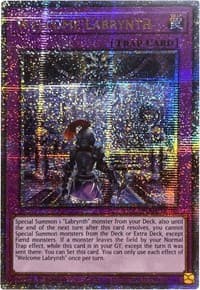 Welcome Labrynth (Quarter Century Secret Rare) - Battles of Legend: Monstrous Revenge - YuGiOh card