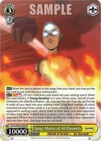 Aang: Master of All Elements - Avatar: The Last Airbender - Weiss Schwarz card