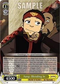 Aang: Blending In (SR) - Avatar: The Last Airbender - Weiss Schwarz card