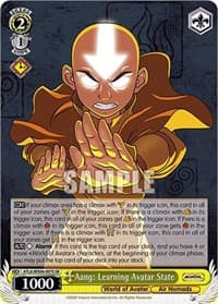 Aang: Learning Avatar State (SR) - Avatar: The Last Airbender - Weiss Schwarz card